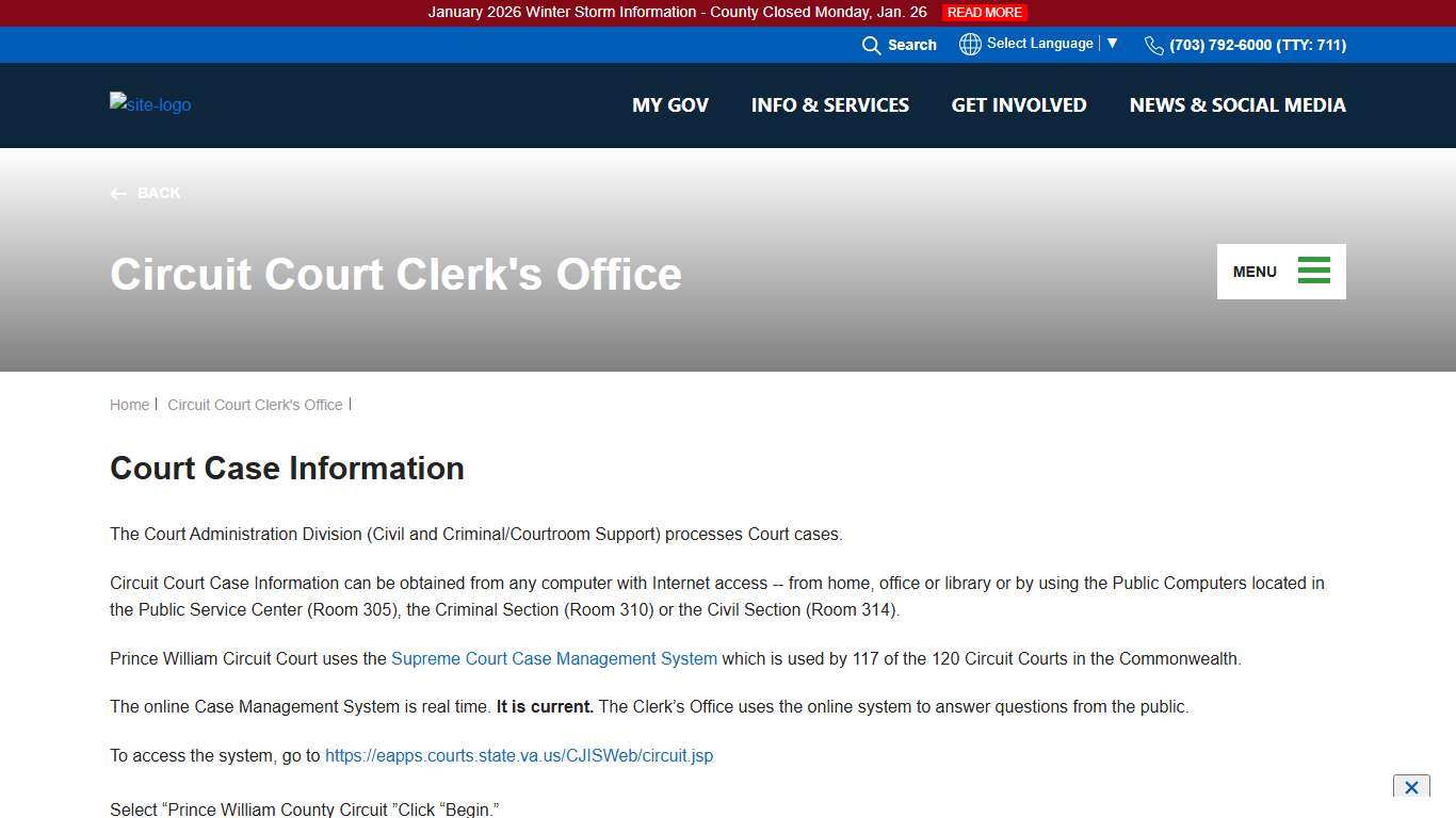 Court Case Information
